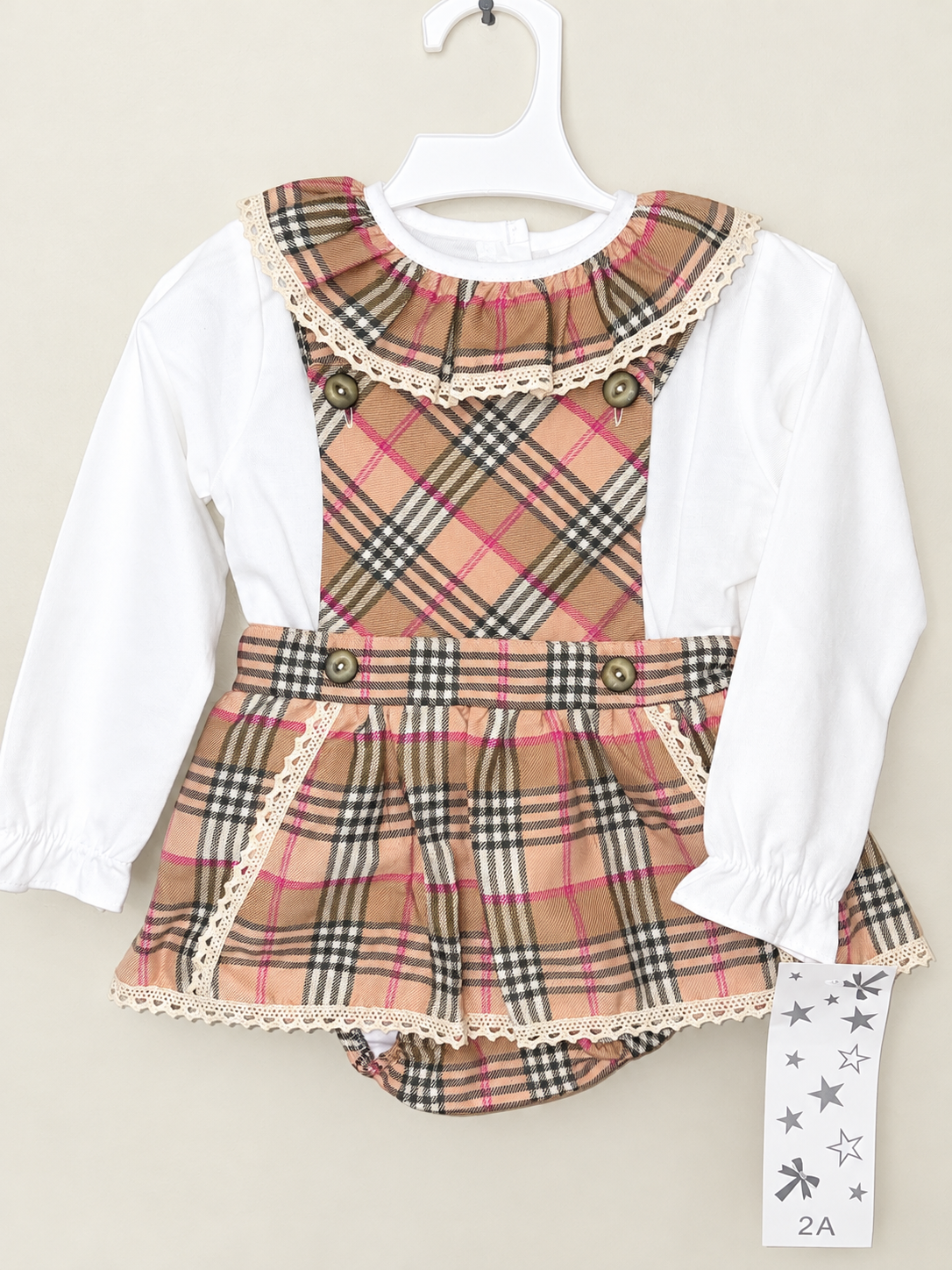 2-piece dungaree skirt set