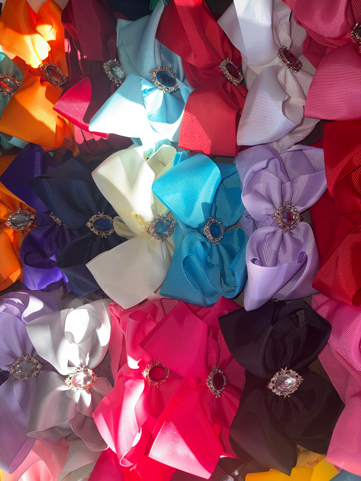 5 pack mix and match diamanté bow headband